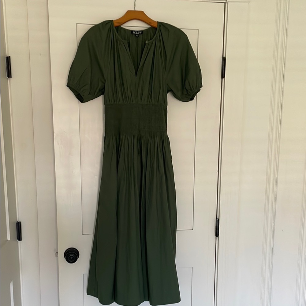 J Crew cotton midi dress